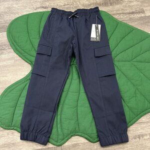 Public Record Boys 5 Navy Blue Cargo Jogger Pants